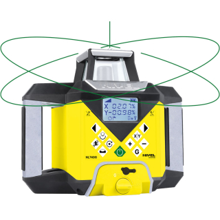 Nivel System NL740G Digital – zielony laser obrotowy 700 m z cyfrowymi spadkami X/Y, autowpasowaniem i czujnikiem RD500G Digital